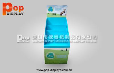 China Blue Healthy Drink Beverage Display Racks Family Friendly Full Print for sale