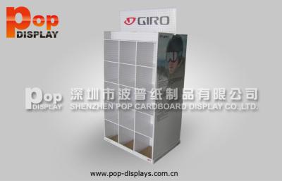 China Clothing Pockets Custom Pop Cardboard Pallet Display Flooring Case With Oil Varnish for sale