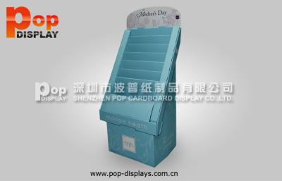 China Blue Customized Facial Mask Pretty Cosmetic Display Stands With Practical Structure for sale