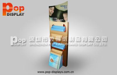 China Free Standing Cardboard Cosmetic Display Stands / Counter Top Cosmetic Display for sale