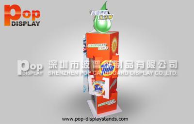 China Orange  Cardboard Advertising display Standee  Eye-catch Environmental  Stand Up for sale