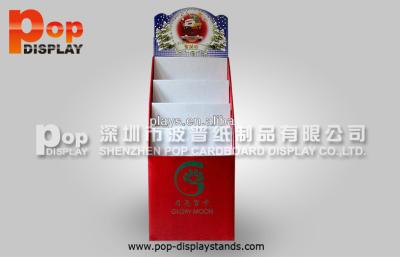 China Red Assemble Corrugated Book Display / POS Cardboard  Gift Cards Display for sale