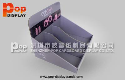 China E- flute Counter Display Stands Cupcake Related Countertop Custom for sale