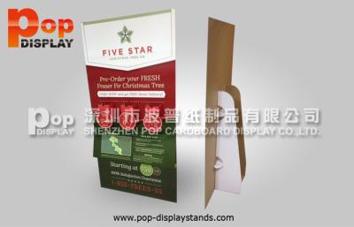 China Chirstmas Tree Rectangle Advertising / Poster Standee With Brochure Holders for sale