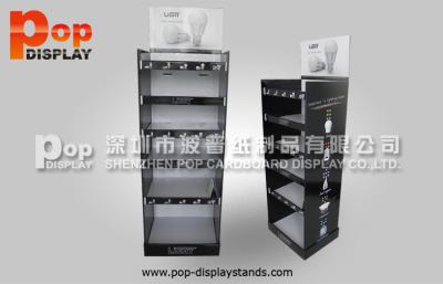 China Custom LED Bulbs Cardboard Display Stands With eye-catching printing for sale