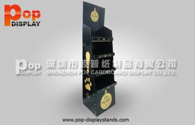 China Pet Perfumes Cardboard Floor Display Stands With Litho Printing for sale