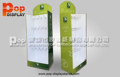 China Metail Hooks Corrugated Paper Cardboard Display Stand Big Size for sale