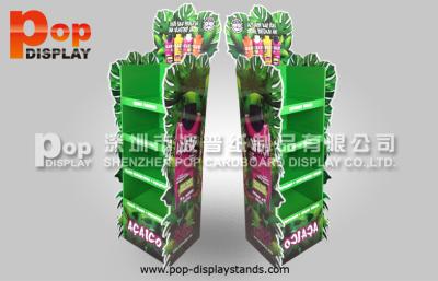 China 4 Tiers flower shape KT board 350 Gram CCNB Corrugated Floor Stand / POS for sale