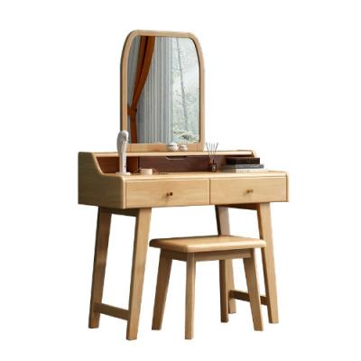 China Factory direct sales modern art color solid wood dressing table natural wood furniture study storage for sale