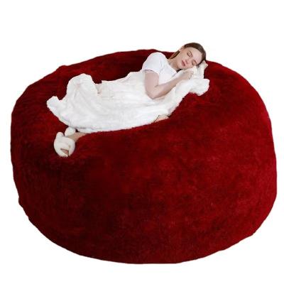 China (Size)Adjustable Giant Bean Bag Furniture - Large Memory Foam Sofa With Fur Cover Soft Bean Bag Chair for sale