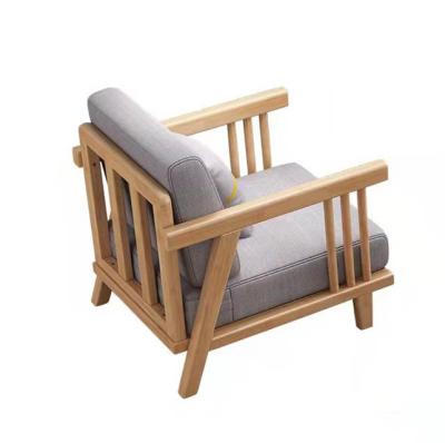 China Extendable hotel armchair lounge sofa chair leisure restaurant cafe solid wood chair and table set for sale