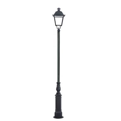 China Decorative Garden Antique Cast Aluminum Outdoor Garden LED Pole Light for sale