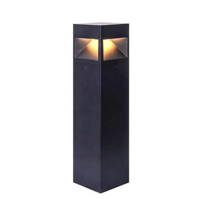 China 12W IP65 Decorative Garden Outdoor Square LED Bollard Light for sale