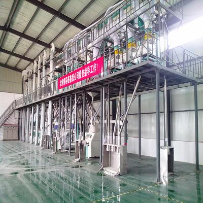 China High Efficient Complete Food Flour Mill Machine 50-60TPD Corn Flour Grinding Production Line Corn Flour And Grit Milling Machine for sale