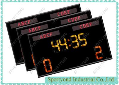 China Digits LED Rugby Scoreboard with Wireless Electronic Scorecards for sale