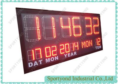 China Electronic digital clock boards display with date temperatures for sale