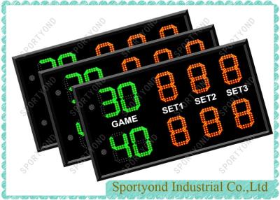 China 3 Sets Electronic Tennis Scoreboard With Tennis Courts Scores Display Boards for sale