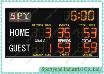 China 230V Power Aussie Football Scoreboard With Wireless Scores Display for sale