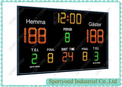 China Indoor Floorball Led Electronic Scoreboard , Basketball Scoreboard for sale