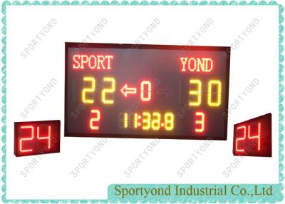 China LED Basketball Scoreboard with 24 Seconds Attack Timer board , team name for sale