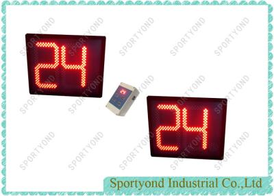 China Red LED Electronic Basketball 24 Seconds Shot Clock with Handheld Wireless Console for sale