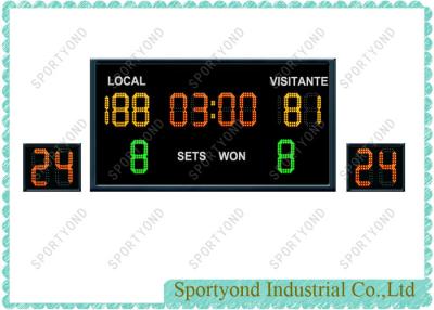 China Wireless Electronic Basketball Scoreboard , LED Volleyball Scoreboard for sale