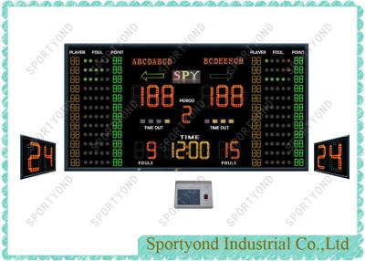 China Big Electronic Basketball Scoreboard and LED Shot Clock with Game Time for sale