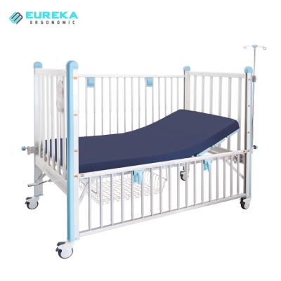 China Factory Factory MCB-701A Hospital Children Bed Medical Clinic Infant Metal Infant Crib Children Pediatric Hospital Bed With Casters for sale