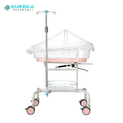 China Clinic FCB-702 Hospital Bed ABS Baby Mobile Plastic Medical Cradle Portable Adjustable Infant Crib Infant Crib for sale