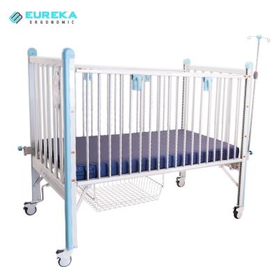 China Factory Price Clinic MCB-701A Hospital Two Cradle Crib Manual Crank Medical Infant Children Hospital Pediatric Babies Bed for sale