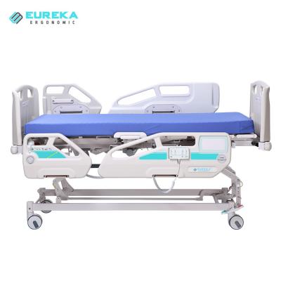 China Cheap Clinic EMB5 Bed Hospital Electronic Bed ICU Side Rail ICU Multifunctional Hospital Hospital Electric ABS Medical Bed for sale