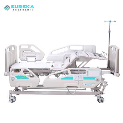 China Hospital Clinic EMB7 Electric Medical Bed with CPR, 7 Function Electric Intensive Care Hospital Bed, Treatment Patient Nursing Hospital Bed for sale