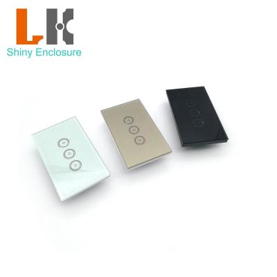 China Touch Electric Lamp Switch Smart Home Use 120*74*38mm Plastic Enclosure With Glass Screen for sale