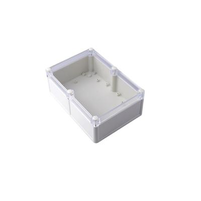 China Custom Electrical Use OEM Plastic Enclosure IP68 ABS Waterproof Electronic Box With Clear Cover for sale