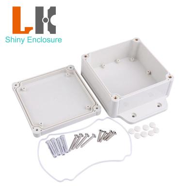 China Customized high quality electrical outdoor clear plastic waterproof enclosure of electrical use junction boxes 168 *120 *55 mm IP68 for sale