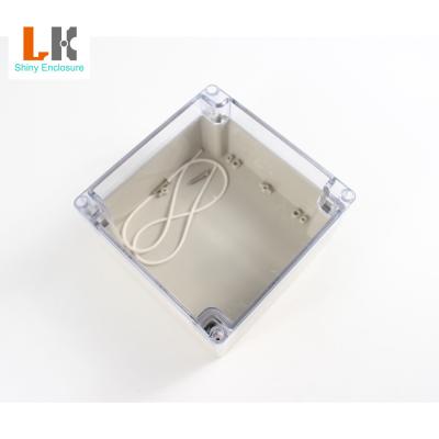 China Electrical project use 160*160*90mm junction enclosure project box electrical clear transparent waterproof plastic instrument case for sale