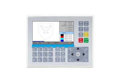 China RDC6585G CO2-lasercontroller voor synchroon snijden en graveren met meerdere koppen met automatische blaas- en scherpstelfunctie Te koop