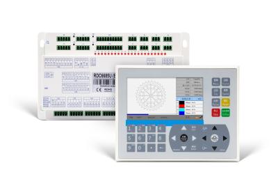 China RUIDA RDC6685U CO2-lasercontroller voor dubbele koppen Asynchrone verwerking met automatische voeding Te koop