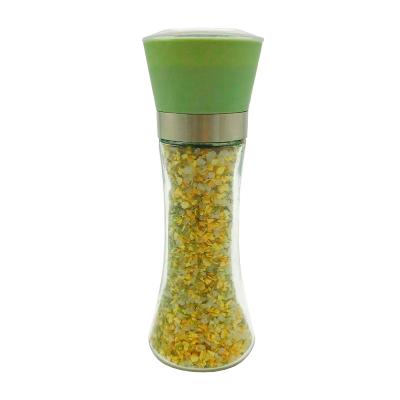 China Viable Light Green Salt and Pepper Grinder Kit Stainless Steel Salt Pepper Crusher Pepper Grinder for sale