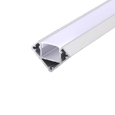 China Decorations Surface Mounted Customize Extruded Aluminum 45 Degree Angle 19x19mm OEM Led Aluminum Extrusions Profiles for sale