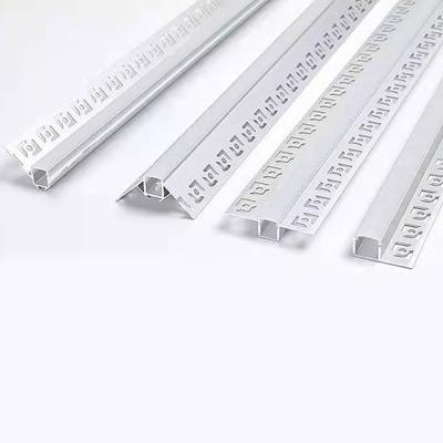 China Interior Decorations Ceiling Wall Gypsum Drywall Plasterboard Outside Corner Channel Led Recessed Aluminum Profiles For Linear Strip Light for sale