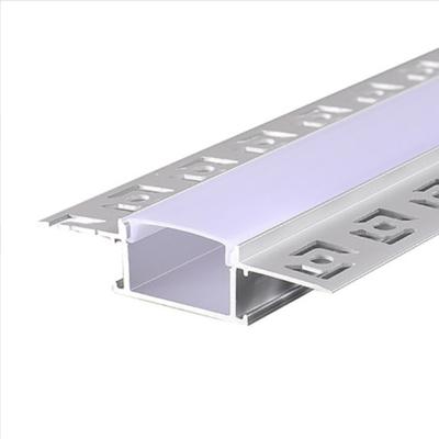 China Decorations Anodize Finish Alloy Gypsum Led Strip Light Radiator Plaster Recessed Drywall Led Aluminum Profile For Ceiling Wall for sale