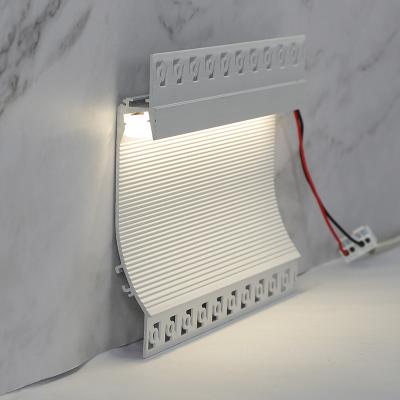 China Led profile factory price anodized aluminum profile LED concealed skirting board invisible embedded baseboard for wall and floor tile for sale