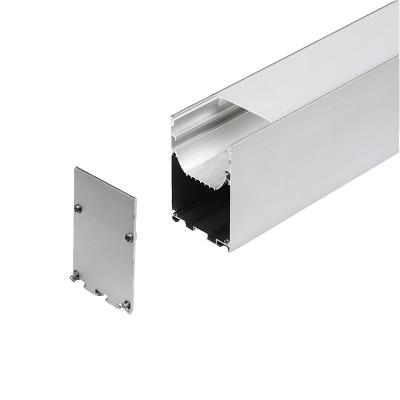 China Decorations Led Profile Aluminum Extrusion Channel For Linear Strip Lighting With Cover PC for sale