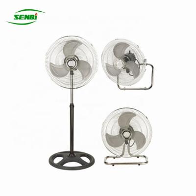 China Mordern Best Quality Powerful Motor Electric Fan Stand Fan 3 Big In 1 Wall Fan 18inch for sale