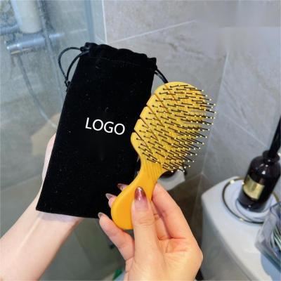 China Logo Brushes and Hair Brush Comb Detangling Detangle Custom Hair Brush for sale