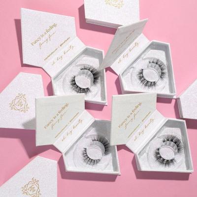 China Recycled Cosmetic Eyelash Packaging Box Gift Materials Design False Eyelash Boxes Logo False Eyelash Packaging Luxury Cosmetic Box Custom Packaging for sale