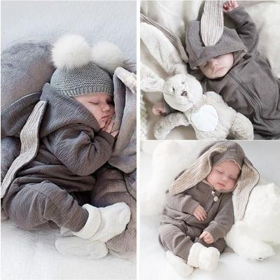 China Preterm Infant Rise Clothing Baby Rabbit Ears Overalls Baby Wear Children's INS Europe and America Long Sleeve Clothing for sale