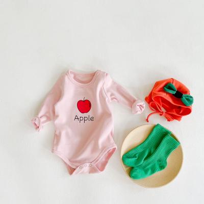 China Wholesale Europe and America ins2020 baby clothes fall and winter clothes baby apple snow long sleeve climbing clothes pear jumpsuit with hat for sale