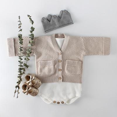 China Europe and America Ins2019 baby winter clothes during the new spring and autumn equipment private infants sweater knitted cardigan jackets joker for sale